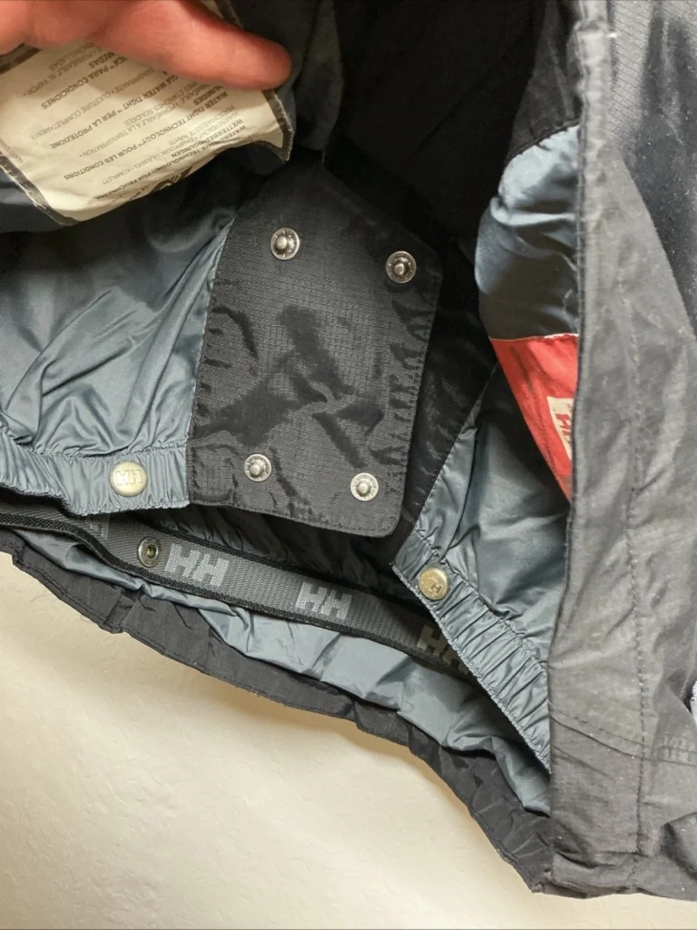 Helly Hansen Black, White & Teal Ski Jacket